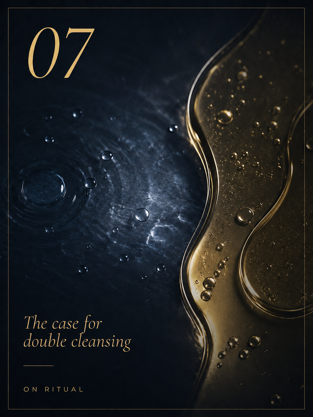 The case for double cleansing