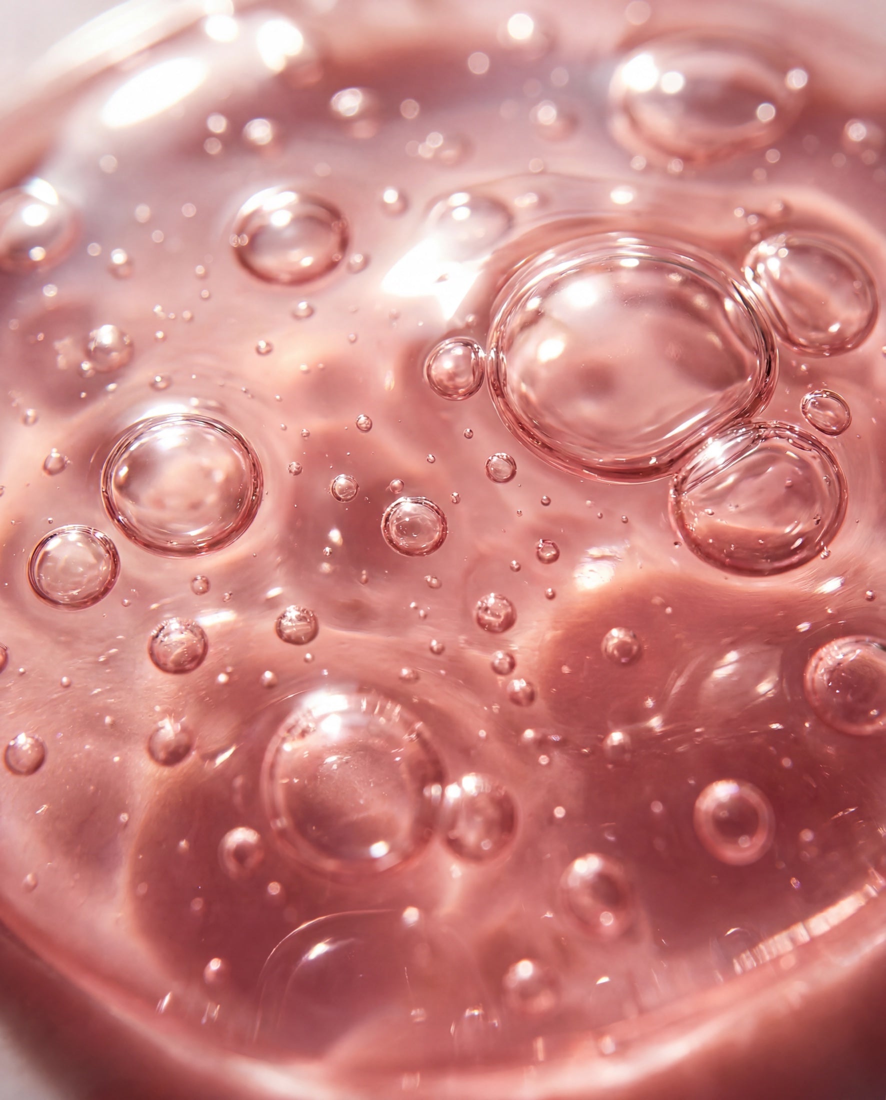 Micro-bubbles suspended in the gel texture